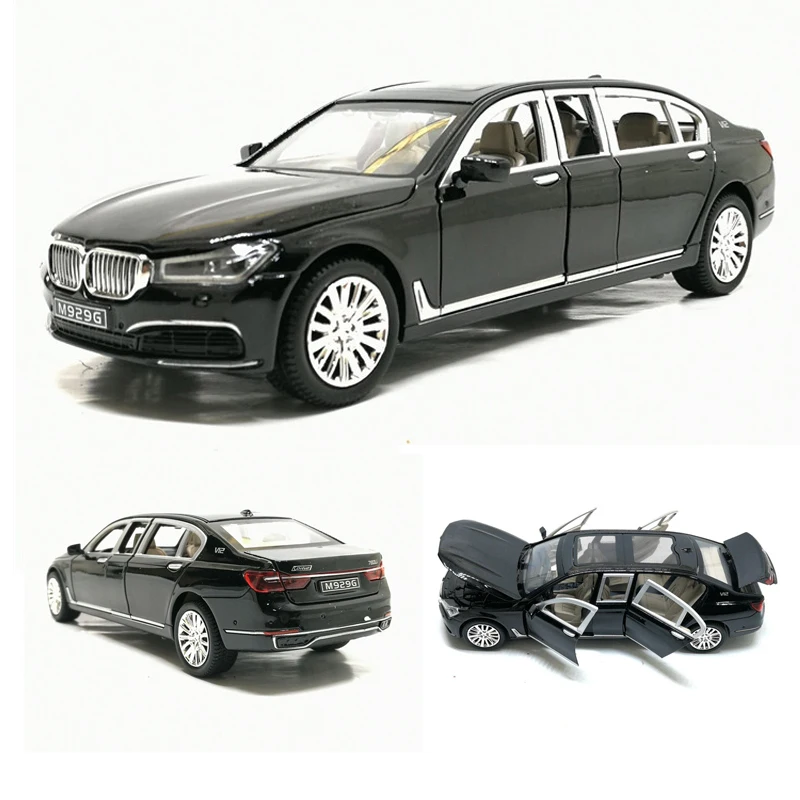 Модель автомобиля из расширенного сплава 1:24 760LI со звуком и светом|car model toy|diecast car