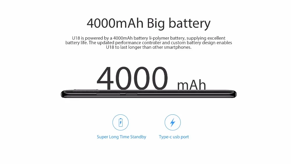 Oukitel U18 4 Гб Оперативная память 64 Гб 5,85 Дисплей смартфон Встроенная память Android7.0 MTK6750T Octa Core 13MP+ 16MP Камера 4000 мАч телефон с распознаванием отпечатка пальца