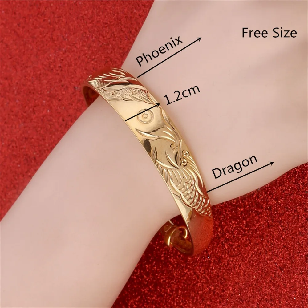 Горячая Распродажа медный Феникс Дракон винтажный браслет ювелирные изделия для