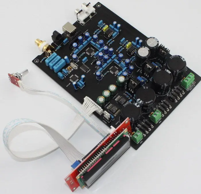 

Assembled AK4490EQ +AK4118 double soft control DAC board support DOP DSD
