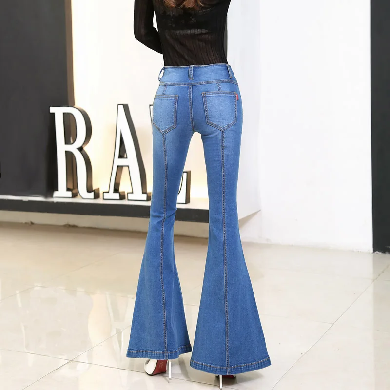 Vetevidi/весенние женские облегающие джинсы с высокой эластичной резинкой на талии