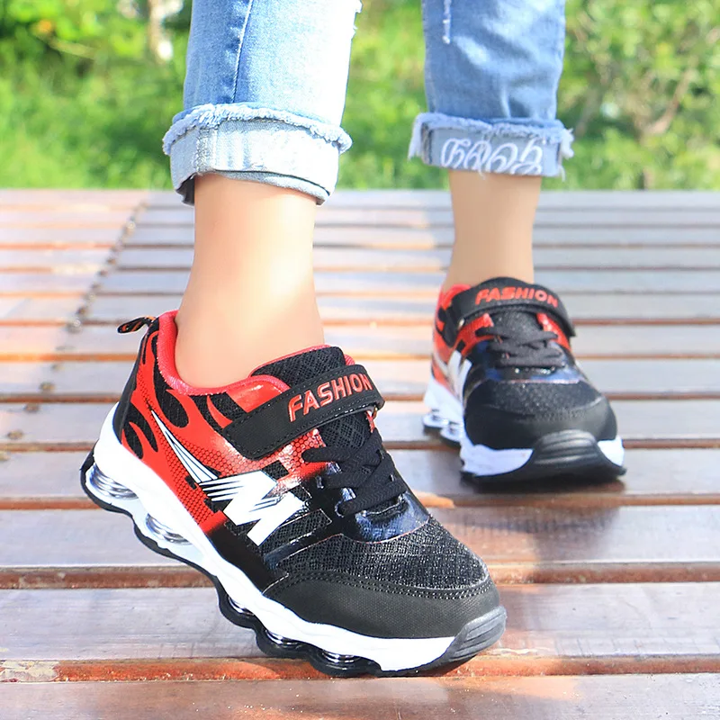 Kids Shoes Boys Sports Mesh Sneakers 2020 Spring Autumn Child Running Baby Girls Pu Leather Casual Breathable | Детская одежда и