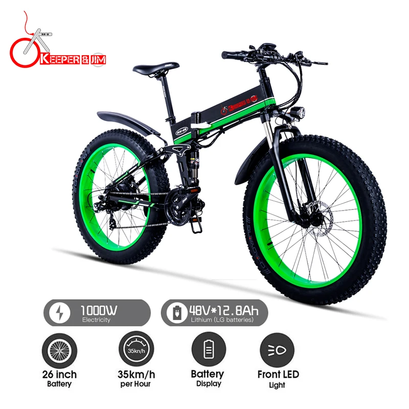 E bike1000W электрический ATV Снегоход горный велосипед электрический велосипед алюминиевый складной электрический велосипед