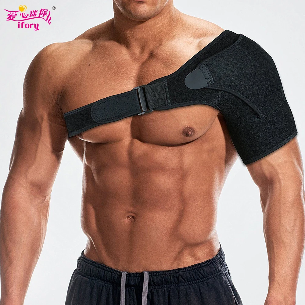 

Ifory Adjustable Shoulder Support Brace Men Safety Sports Injury Guard Posture Corrector Back Protector Improve Poor Posture