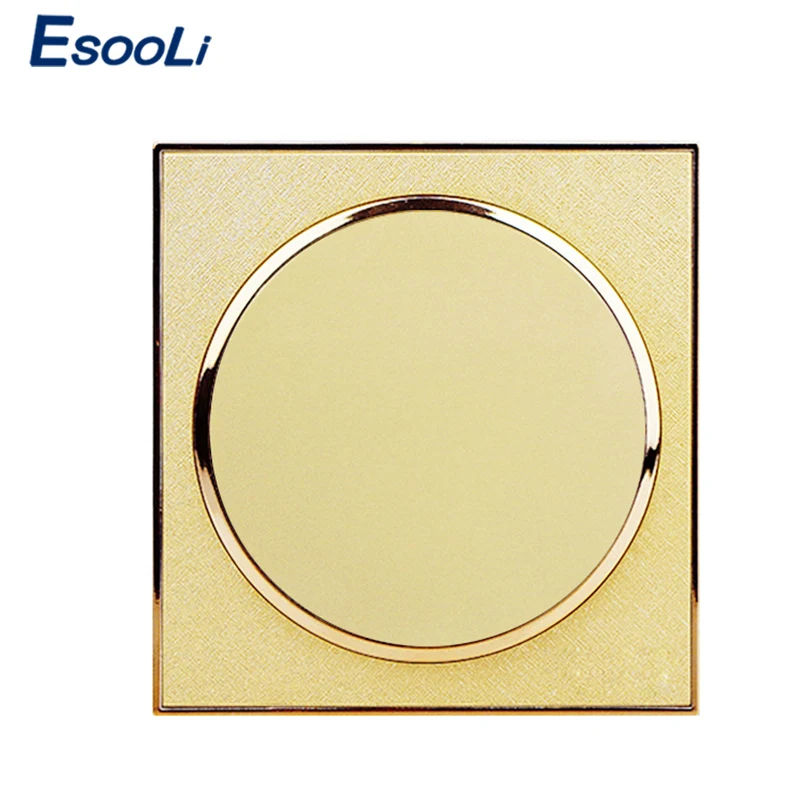 Esooli зеркальный круглый настенный выключатель 1 банда способ света AC 110 ~ 250 В