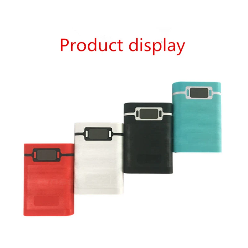 Dual USB ЖК-дисплей антиреверса Портативный Мощность банк коробка 4x18650 DIY Дисплей