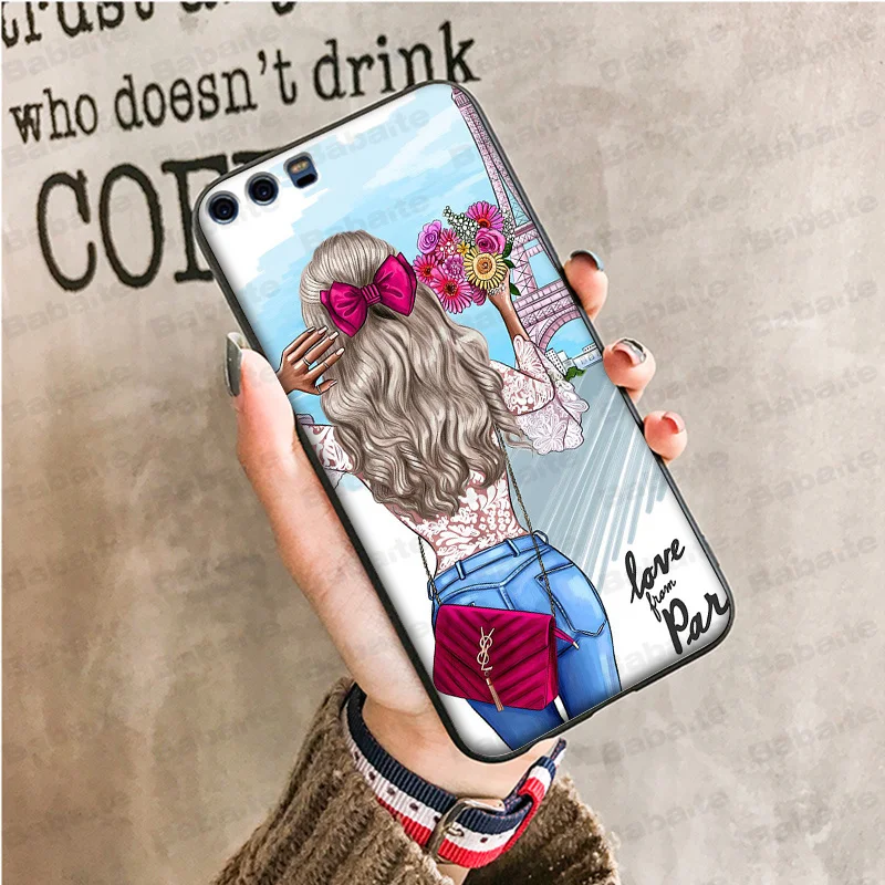 Чехол для телефона Babaite Baby Mom Girl Queen Huawei Mate10 Lite P20 Pro NOVE3E P10 Plus Mate9 10 Honor 9 View