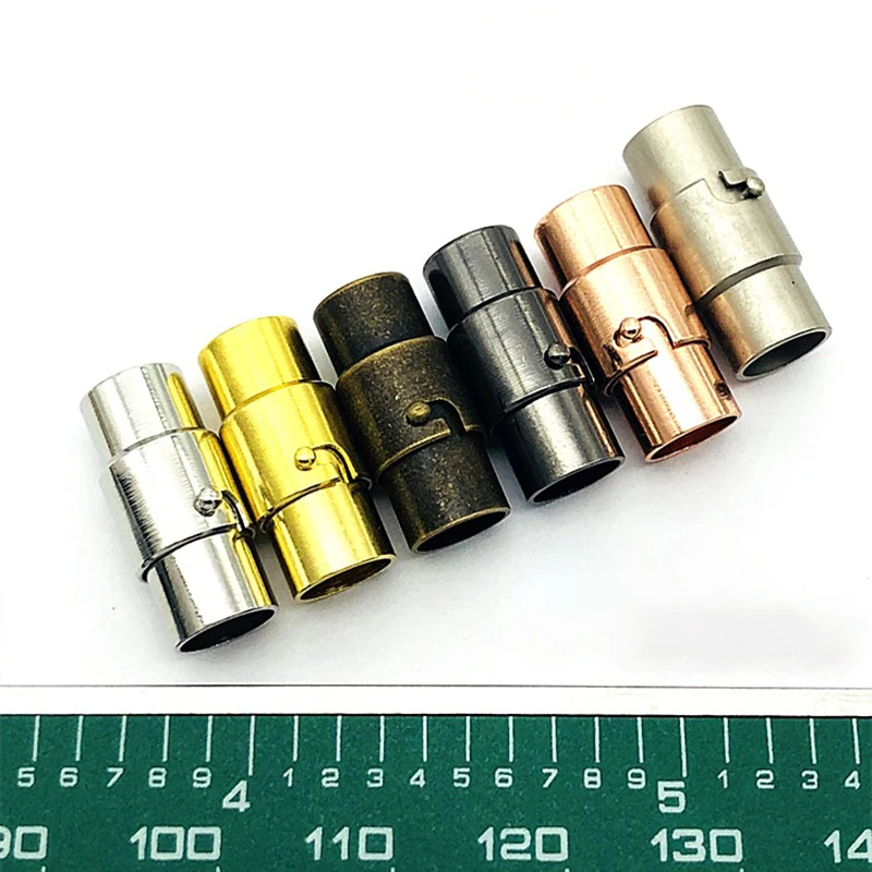 Круглые магнитные застежки из меди и золота с родием 5 шт./лот подходят для