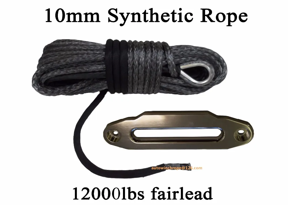 Фото Серый 10 мм * 30 м синтетический трос &quotHawse сменный лебедки 3/8x100 лебедки|synthetic rope|winch
