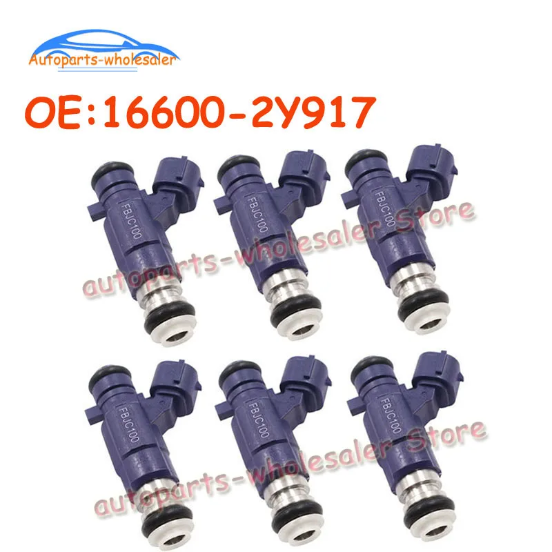 

6 шт./лот 16600-2Y917 166002Y917 16600 2Y917, подходит для Nissan, новый автомобильный топливный инжектор