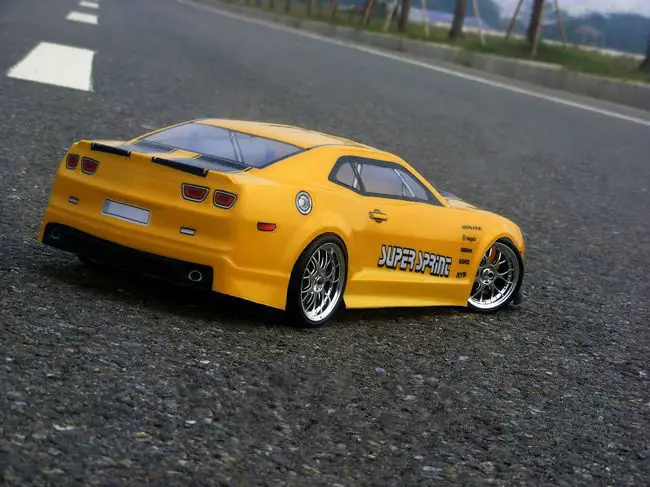 2 шт./компл. Camaro 1:10 ПВХ дрейф на дороге роспись корпус с ветер хвост для HSP Traxxas Tamiya 3