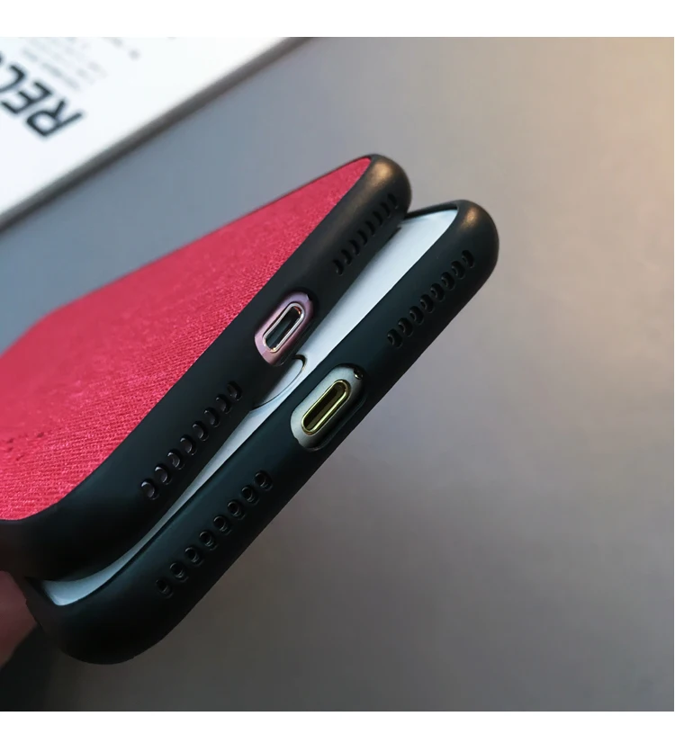 Роскошный кожаный тканевый чехол для телефона iPhone X XS Max XR Ретро 6 6S Plus 8 7 с
