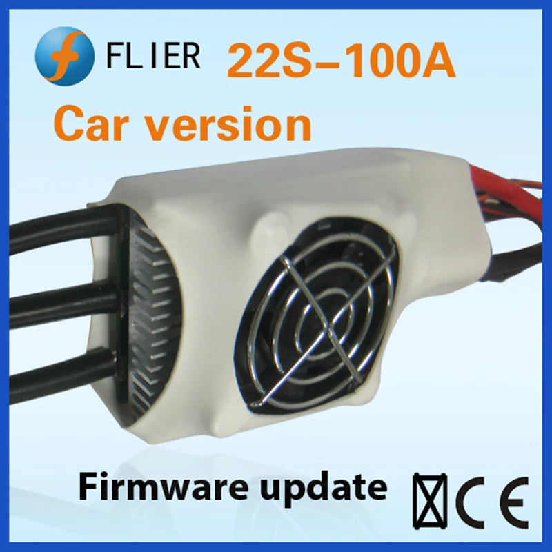 Высоковольтный бесщеточный контроллер скорости FATJAY FLIER 100A ESC 4 22S с USB кабелем для