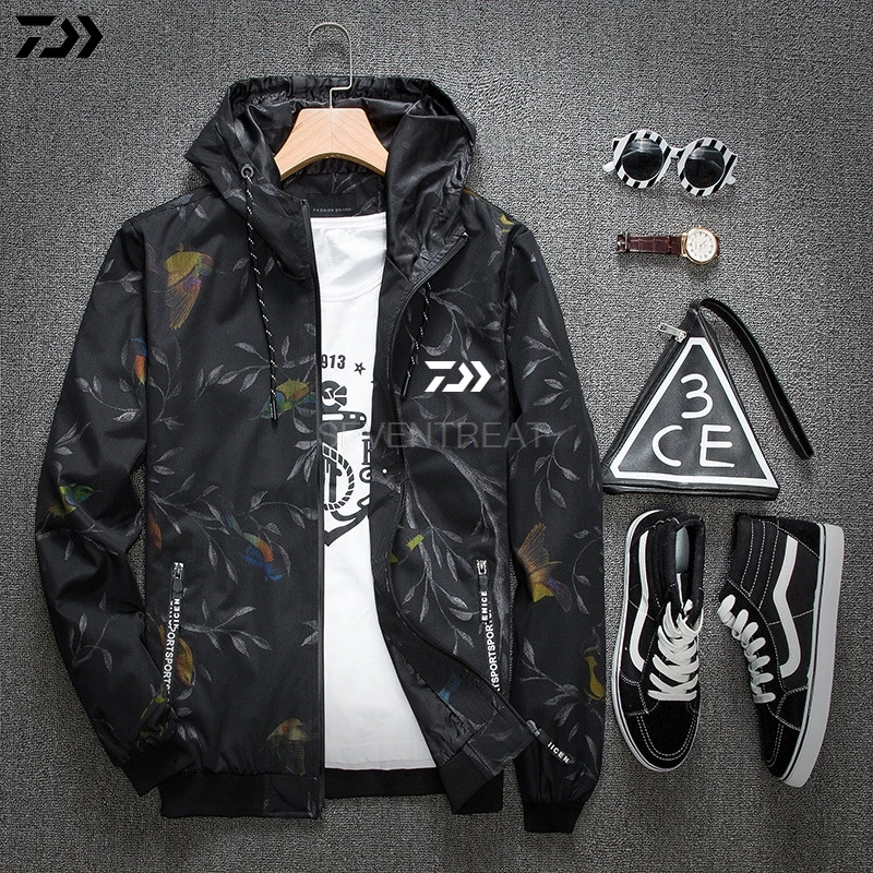 DAIWA DAWA Quick Dry Fishing Clothes Summer Long Sleeve Sunscreen Breathable Anti Mosquito Outdoor Anti-UV Hooded Jacket | Спорт и