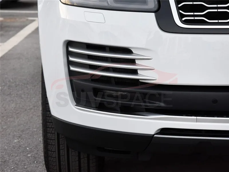 High quality chrome Silver ABS Front Lower Grille Fog Light Cover FOR Land Rover Range 2018 | Автомобили и мотоциклы
