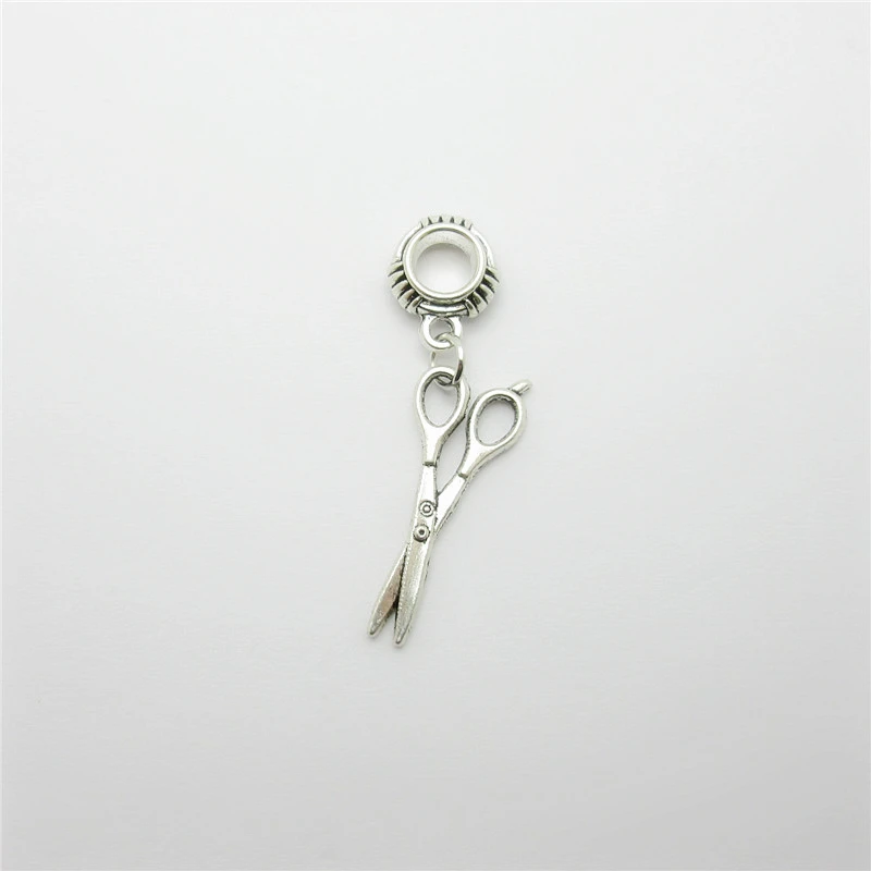 Новый 20 штук ножницы очарование бусинки с большими отверстиями европейский
