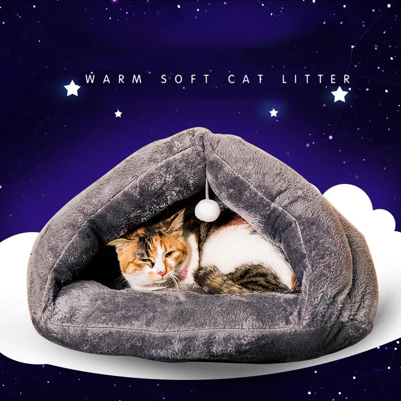 Cat litter dog kennel teddy house cat sleeping bag four seasons cat house pet bed supplies cat mat soft and comfortable Triangle
Cat litter dog kennel teddy house cat sleeping bag four seasons cat house pet bed supplies cat mat soft and comfortable Triangle