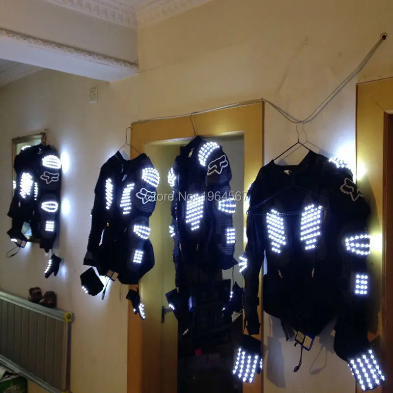 Светодиодный Броня шоу на сцене СВЕТОДИОДНЫЙ Костюмы Костюм Робота светодиодный