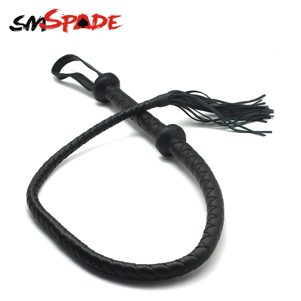SMspade 120 см Φ для взрослых секс-игры плетеный кожаный кнут быка секса Женский секс |