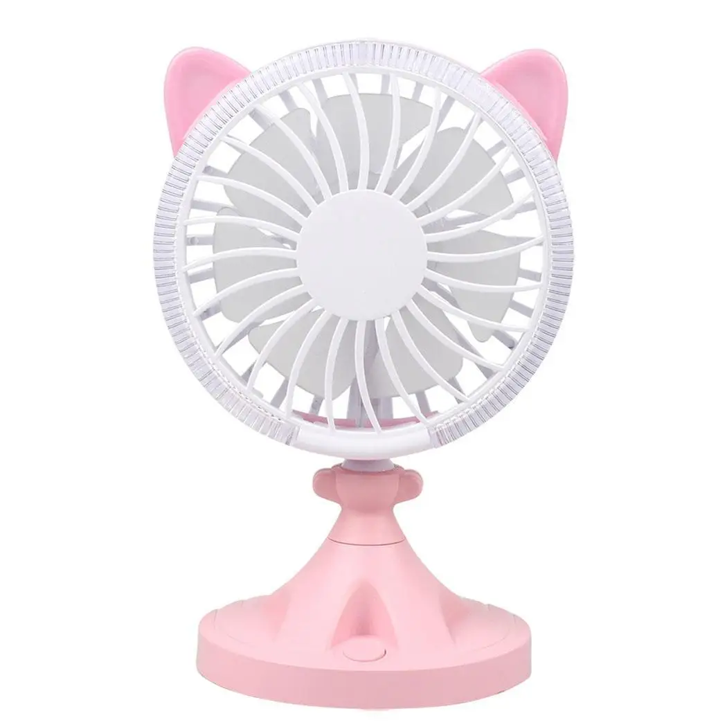 Портативный USB портативный мини вентилятор СВЕТОДИОДНЫЙ Ночник настольный с