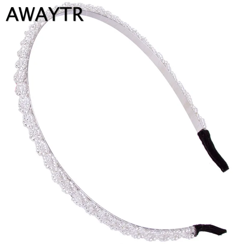 1 шт. обруч для волос с кристаллами и бусинами тиара девочек женщин свадебные