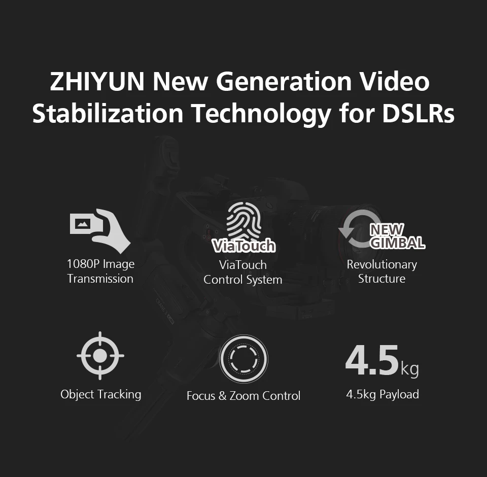 Zhiyun Crane 3 LAB осевой беспроводной FHD камера для передачи изображения стабилизатор
