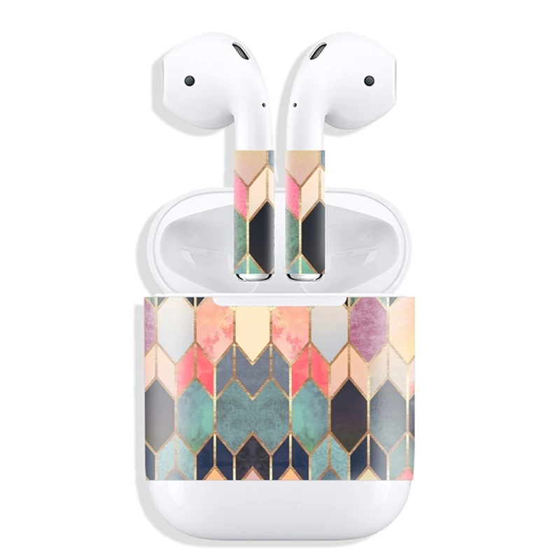 Новый релиз защитная виниловая наклейка наушники для Apple AirPods шкуры съемная