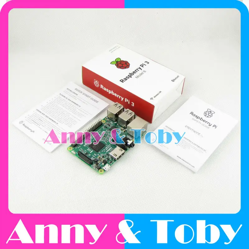 Element14 версия: оригинальный Raspberry Pi3 Модель B доска Ras PI3 карта плата 1Гб LPDDR2 BCM2837 Quad Core