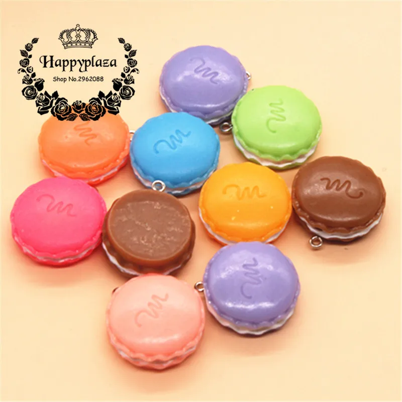 

10pcs Kawaii 3D Simulation Resin Macaron Flatback Cabochon Food Art Supply Decoration Charm Craft DIY,27mm