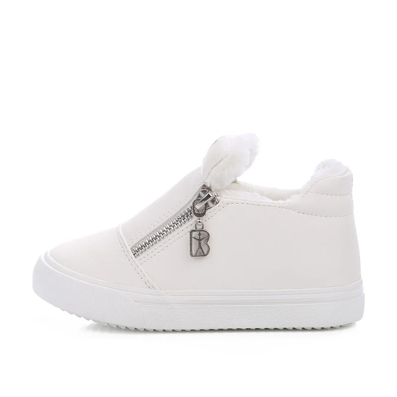 Детские зимние ботинки меховые для девочек и женщин толстая обувь на плоской