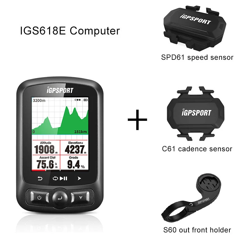 I gps порт IGS618E ANT+ gps велосипедный компьютер Bluetooth 4,0 беспроводной IPX7 водонепроницаемый велосипедный Спидометр компьютерные аксессуары - Цвет: Group 5