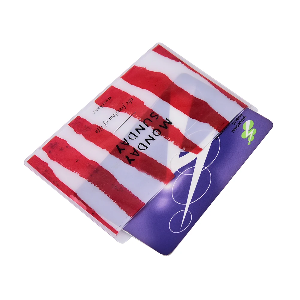 1PCS Fashion Transparent PVC Summer Travel Credit Card Holder Women Bag Transport Bus Car Business Cover Case | Багаж и сумки