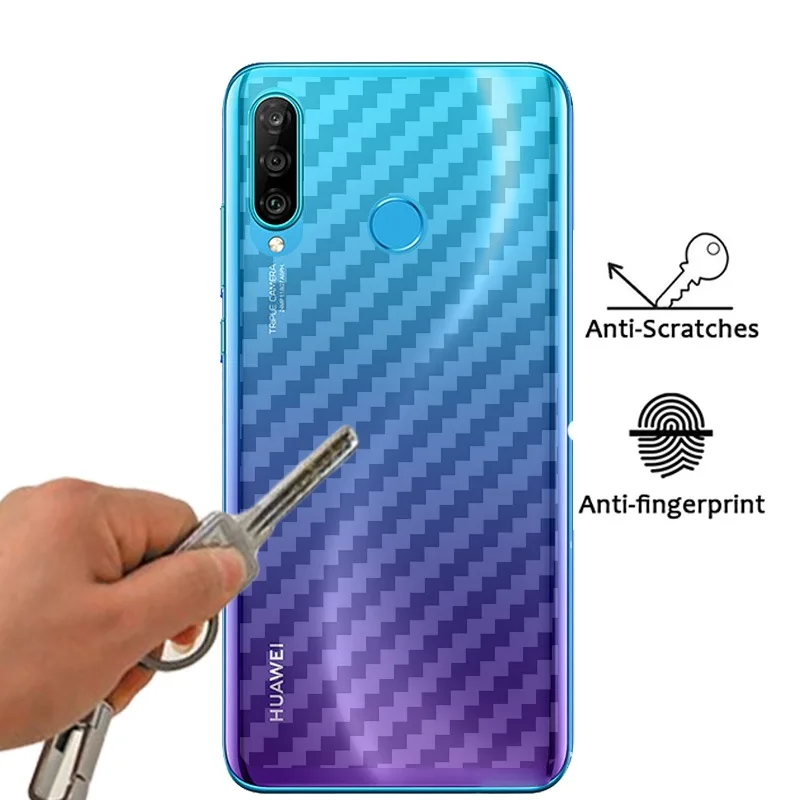 5 шт./лот пленка из углеродного волокна для Huawei P30 Pro задняя наклейка с защитой