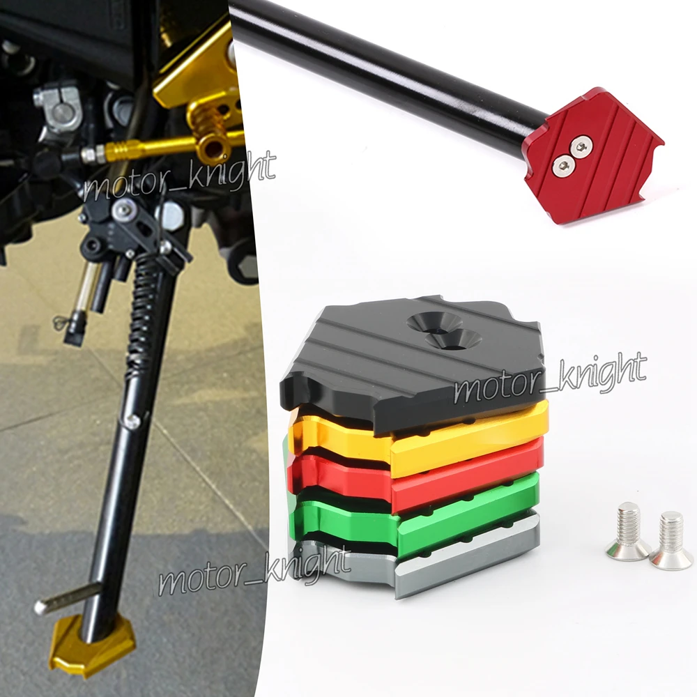 

ARASHI Aluminum Side Stand Enlarger Kickstand Extension Plate pad For Kawasaki Z800 Z 800 2012-2016 2013 2014 2015