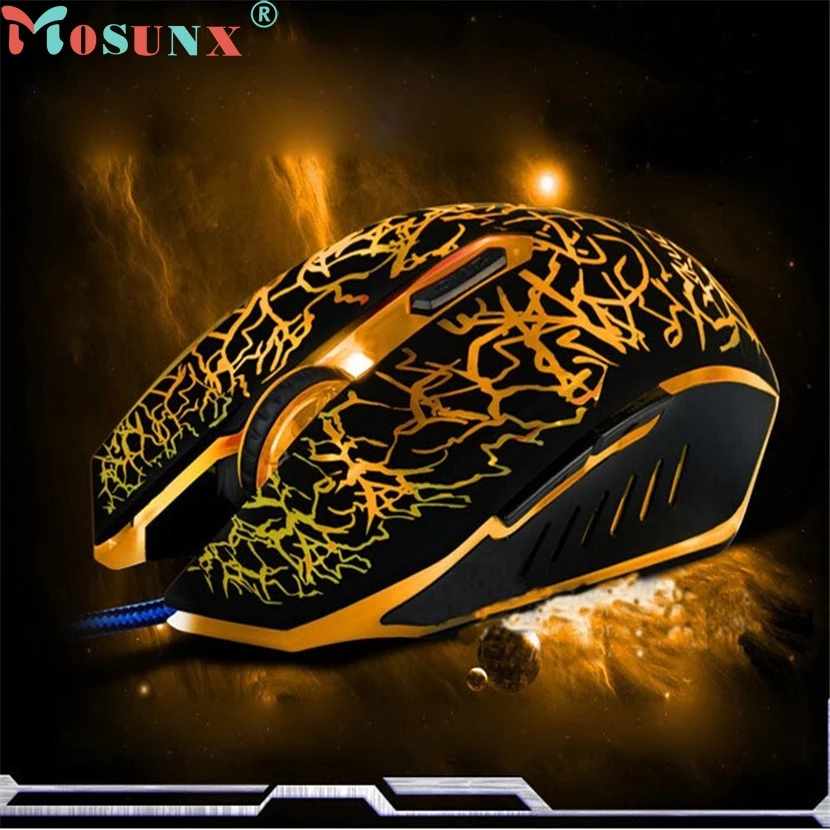 mosunx E5 Mecall Tech Professional Colorful Backlight 4000DPI Optical Wired Gaming Mouse Mice wholesale | Компьютеры и офис