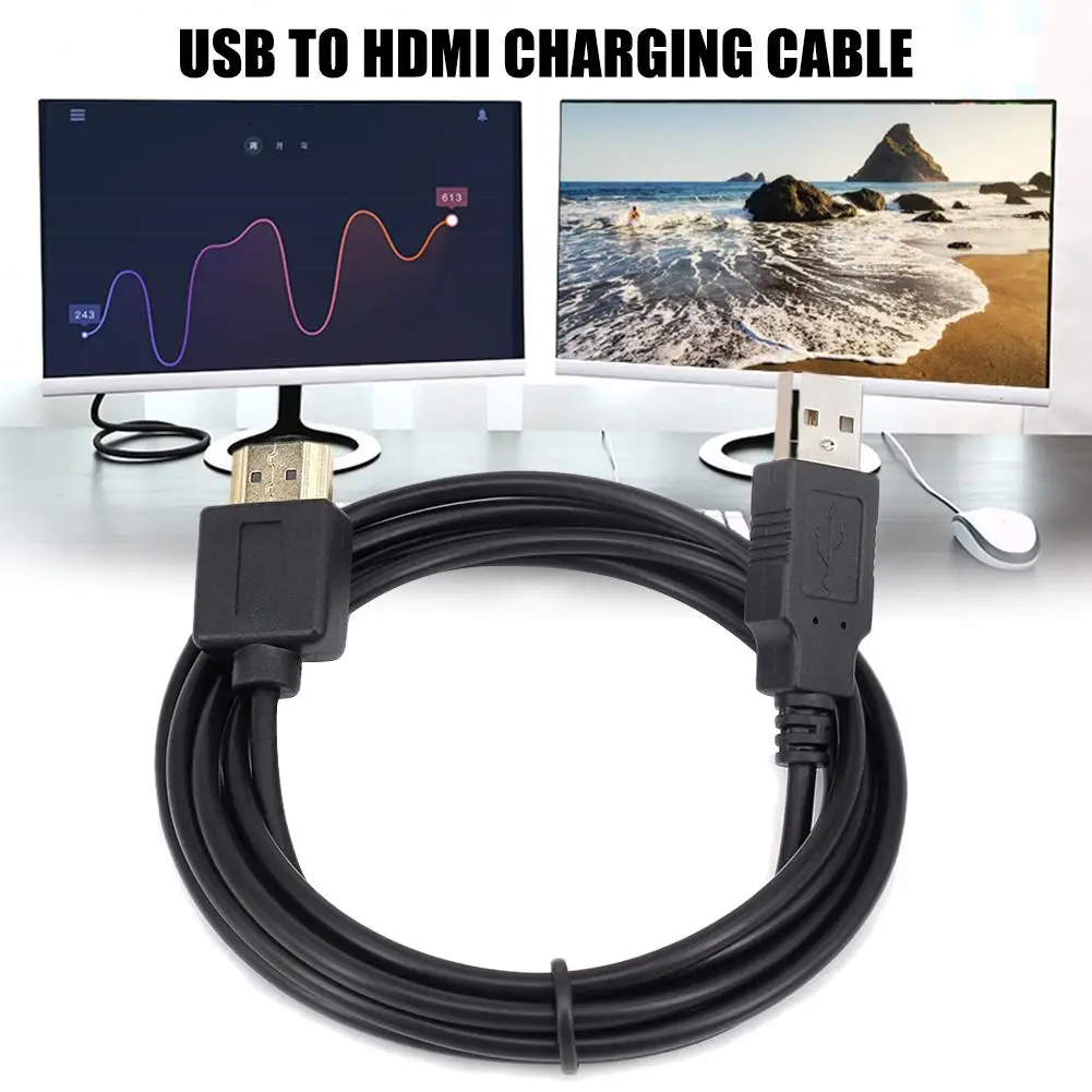 Ноутбук USB кабель питания к HDMI мужчин и зарядное устройство зарядный сплиттер
