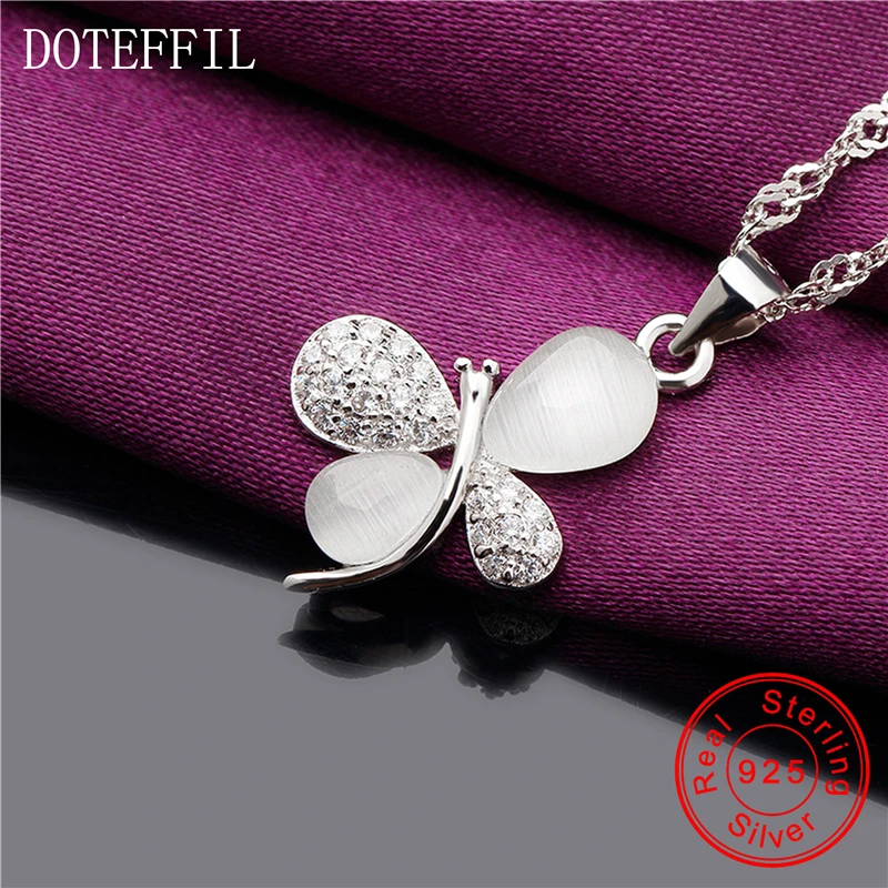 Женское серебряное ожерелье с подвеской в виде стрекозы AAAA роскошное ювелирное