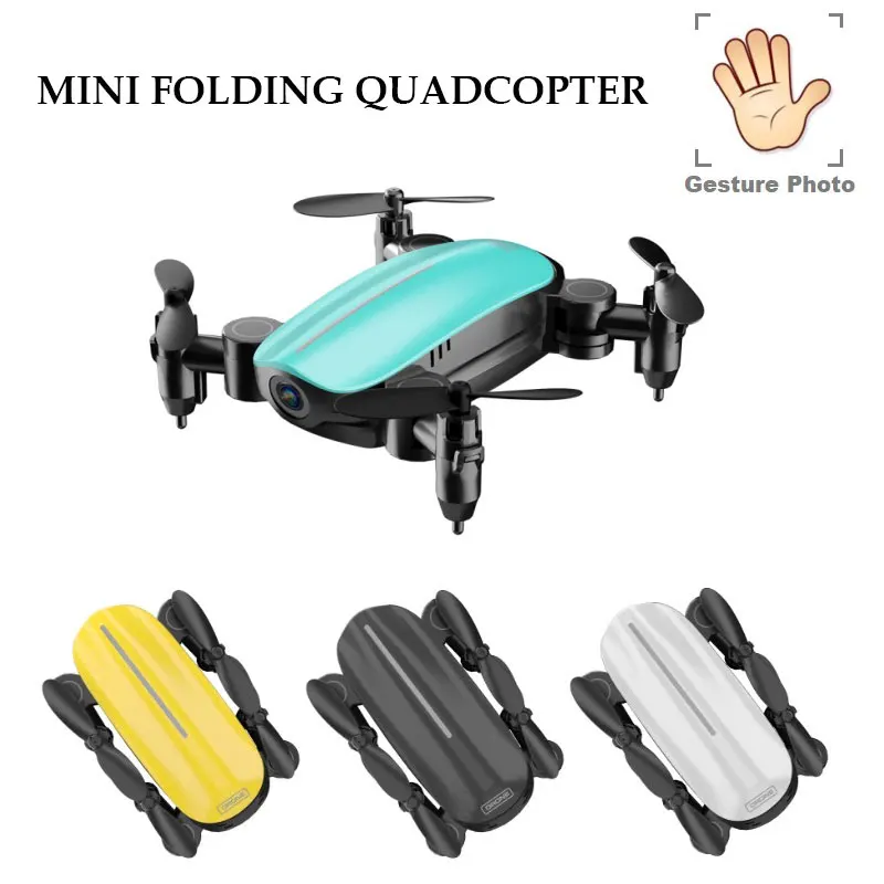 Мини складной Дрон с HD камерой WiFi FPV RC Квадрокоптер высота удержания вертолет