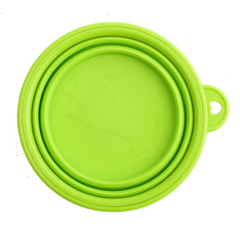 Hot Sale Kawaii Pet Dog Cat Portable Silicone Collapsible Travel Feeding Bowl Water Dish Folded Feeder High Quality | Дом и сад