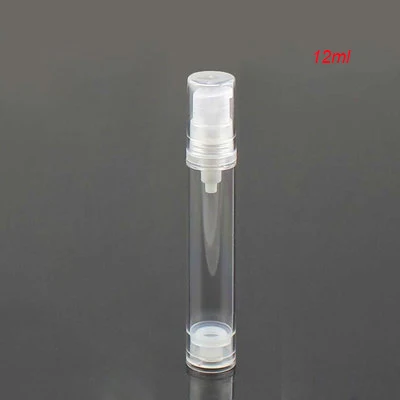 

Hot 12ML clean airless bottle plastic lotion bottle vacuum bottle with airless pump Refillable Bottles CONTAINER FOR COSMETIC