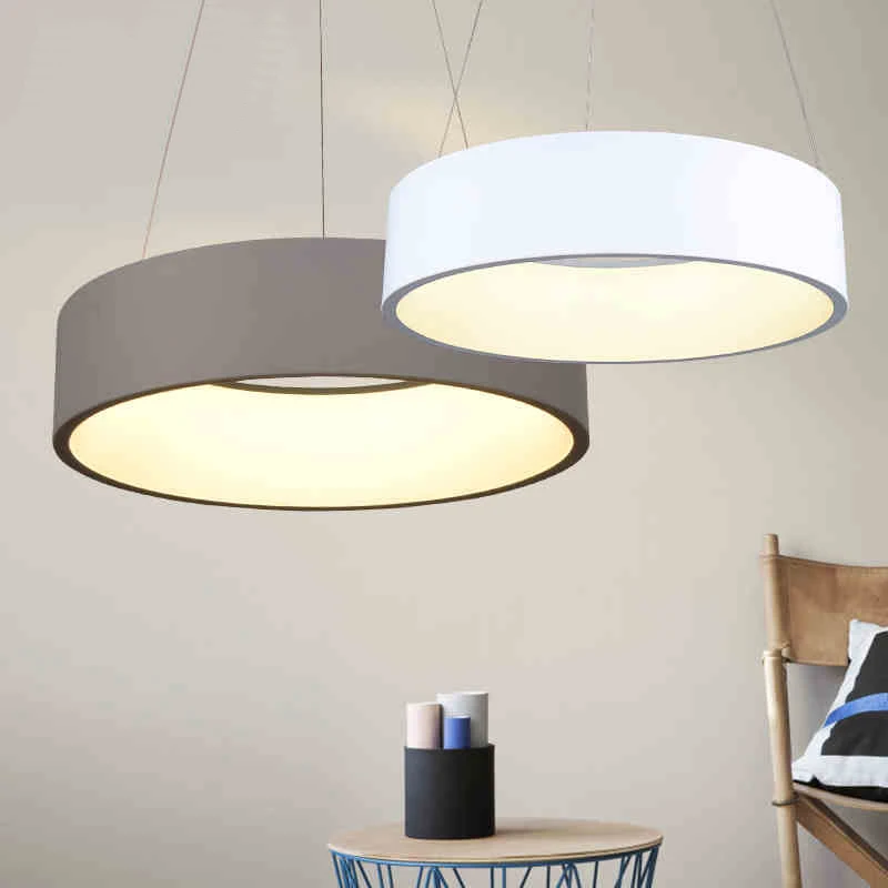 Минимализм подвесные современные светодиодные светильники для столовой бара