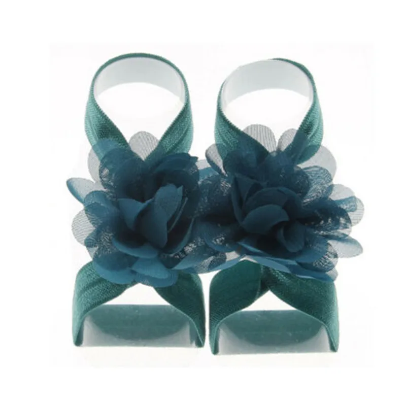 Newborn Baby Wrist Flower Foot Band Barefoot Sandals Shoes Photo Prop Socks Girl 2019 Fashion New Hot | Детская одежда и обувь