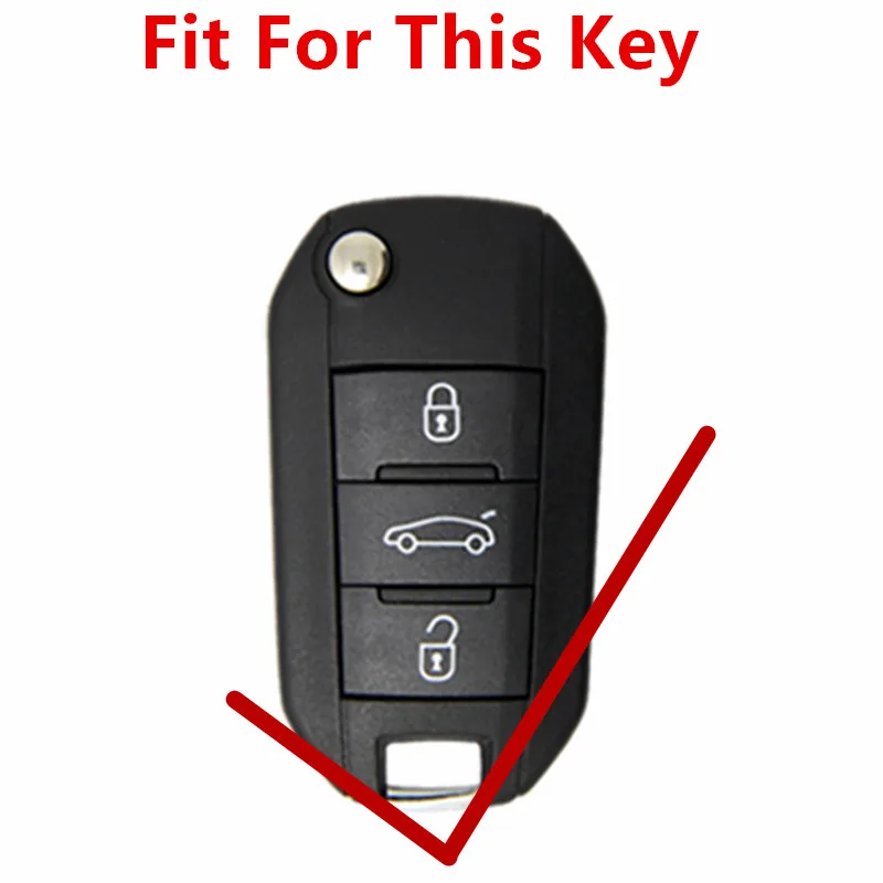 C Чехол для ключей FLYBETTER из натуральной кожи для Citroen DS3/DS4/DS5/DS6/C4/C5/C4L/C3XR/Berlingo/Picasso/Elysee автомобильный Стайлинг L156 - Название цвета: C