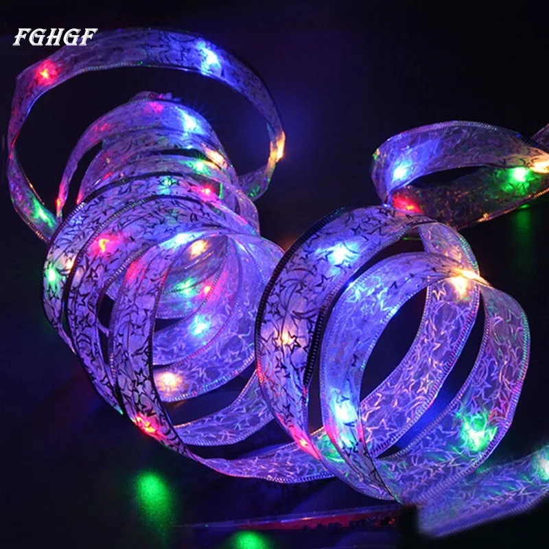 FGHGF 4 м лента с бантом бабочкой 40LED гирлянда для свадьбы рождественской вечеринки