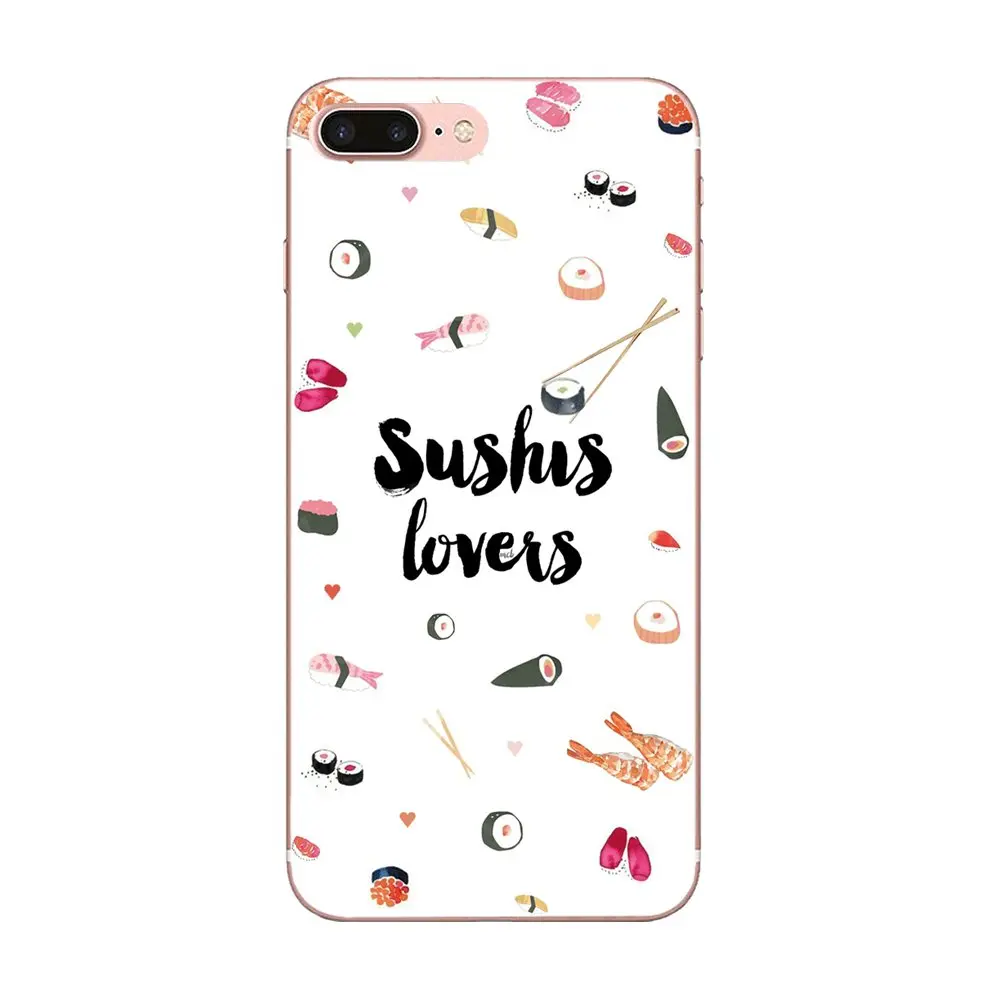 Японский кухня суши еда для Huawei P7 P8 P9 P10 P20 P30 Lite Mini Plus Pro 2017 2018 2019 TPU Модный чехол