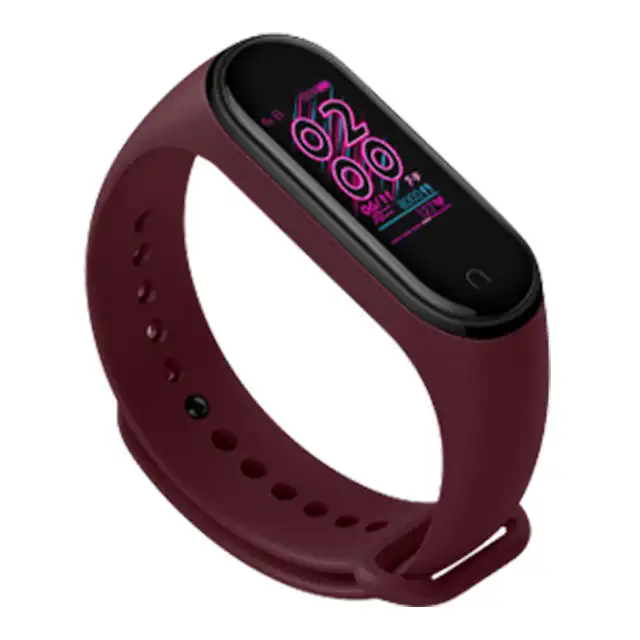 original Wine red Original Xiaomi Mi Band 4 Strap Silicone Wristband Bracelet Xiaomi Band 4 3 Mi band4 Miband4 Pink Wrist Straps Xiomi Mi Band 4 - Цвет: original Wine red