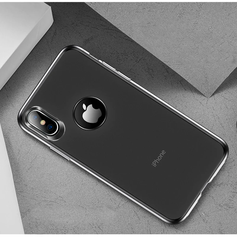 Прозрачный силиконовый мягкий чехол Esamday из ТПУ для 7 8 6 6s Plus 7Plus 8Plus X XS MAX XR телефона