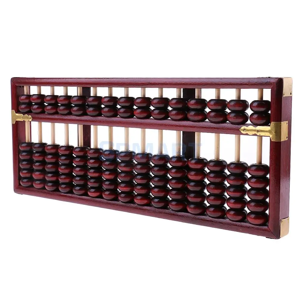 Винтажный деревянный 15 стержней арифметический Abacus китайский расчетный