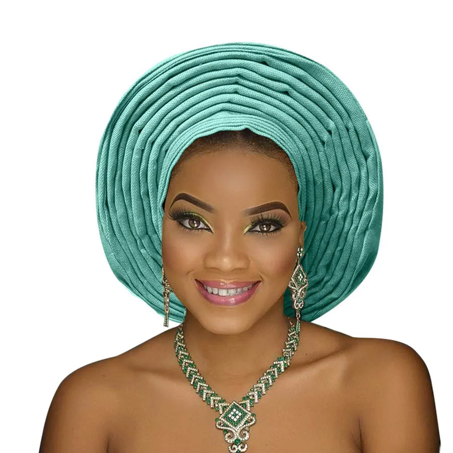 Женская африканская повязка на голову aso oke gele ebi для женщин уже