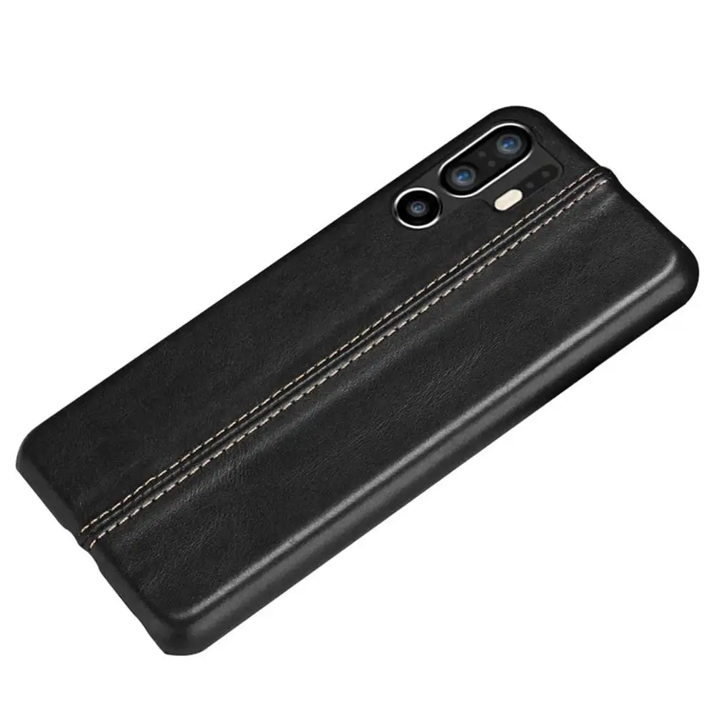 black Для huawei P30 Pro Чехол Роскошный чехол из натуральной кожи тонкий защитный чехол защелкивающийся чехол s для huawei P30 Lite Coque - Цвет: black
